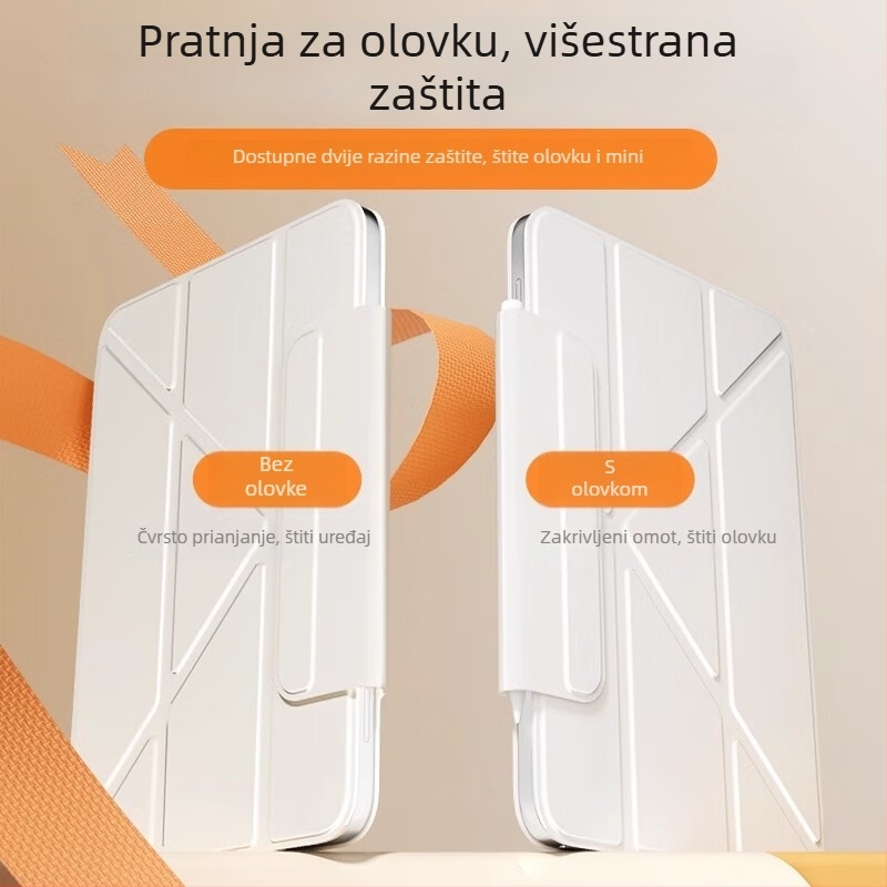 Zaštitna futrola za iPad Air 2024, 13 inča, Y preklop, tanak magnetski dvostrani klips, tkanina otporna na prljavštinu