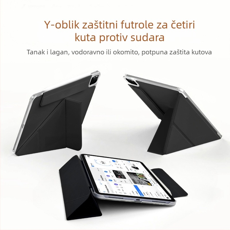 Magnetska dvostruka zaštitna futrola za iPad Air 7./6. generacije i iPad Pro 11, lagana, tankog dizajna, zaštita svih kutova