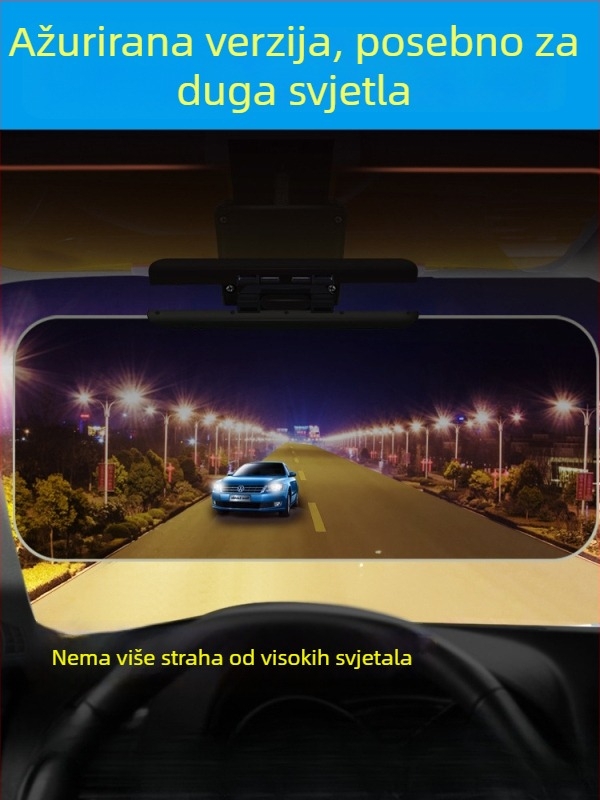 Auto anti-glare ogledalo, ljepilo za montažu, universalna kompatibilnost, jednostavan stil
