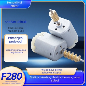 Četkasti motor F280 DC motor za automobilne sprejere, masažere i pumpu za vodu (Model: F280; Tip: motor s četkicama; Struja: DC; Napon: DC ≤ 36V; Učinkovitost: 75%)