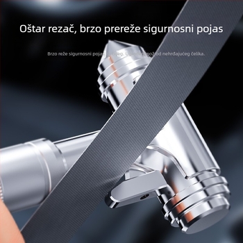 Automobilska sigurnosna čekić, višefunkcionalni čekić za razbijanje prozora i spašavanje pod vodom; Materijal: cinkova legura + čelična karbon + aluminijska legura + volfram čelik; Marka: THIS IS SPRING; Neto težina: 310 g; Podrijetlo: Dongguan