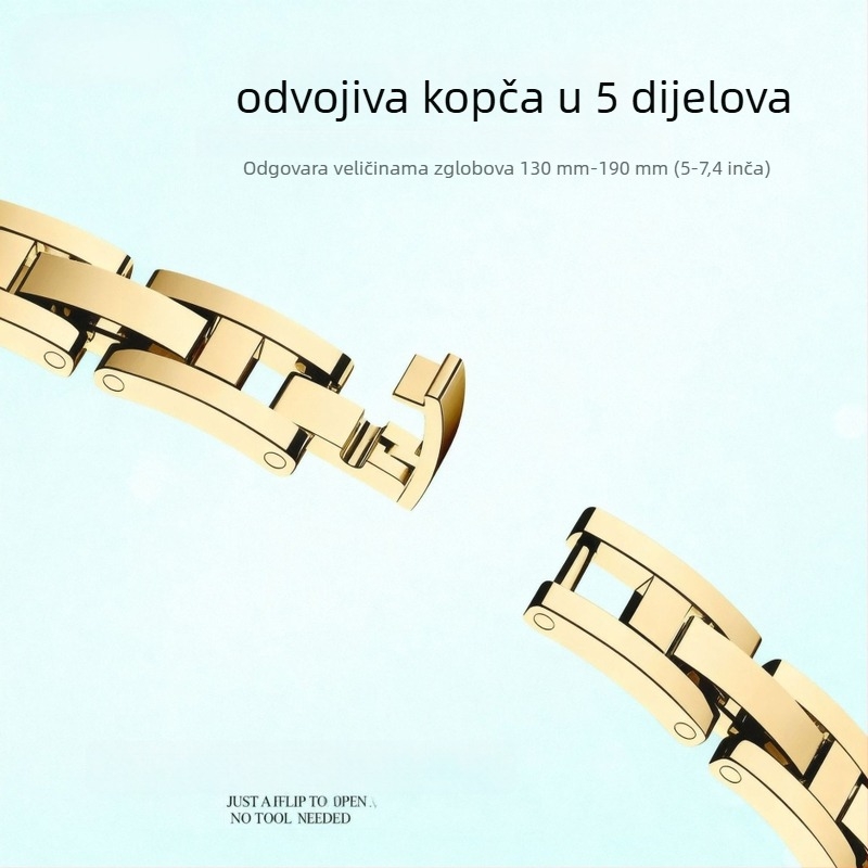 Remen od nehrđajućeg čelika 316L u stilu narukvice za Apple Watch Ultra i sve modele