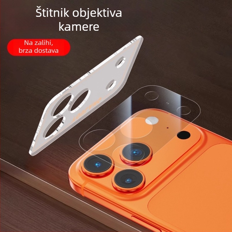 Zaštitni film za modul kamere za iPhone 17 Pro Max – kaljeno staklo, sve-u-jednom paket