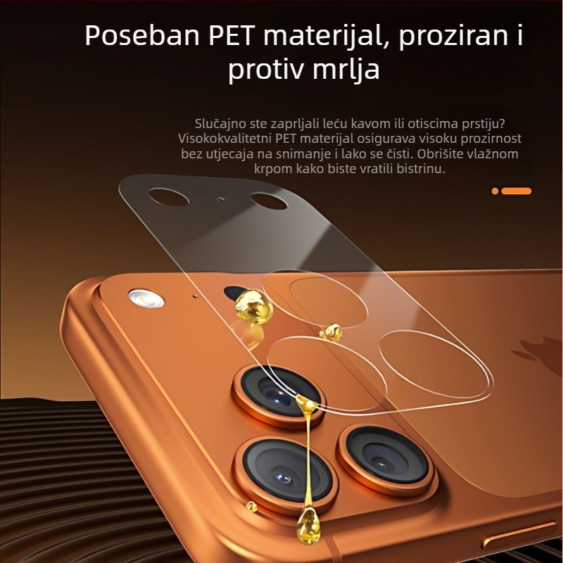 Zaštitni film za modul kamere za iPhone 17 Pro Max – kaljeno staklo, sve-u-jednom paket