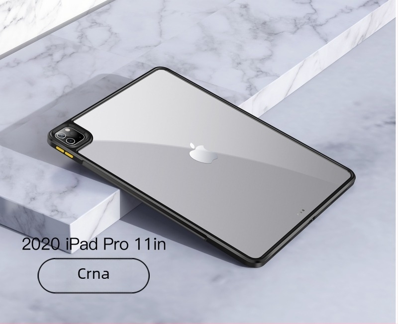 Prozirna silikonska zaštitna maska za iPad Pro 11 inča (Air 4/5) i 12.9 inča, tvrda ljuska s mekanim rubovima, otporna na padove i sprječava savijanje donjeg dijela