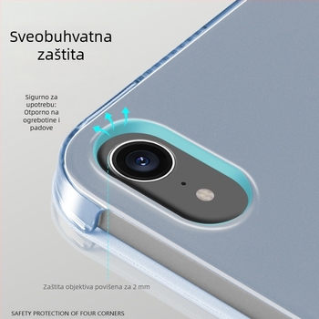 Trodjelni tvrdi kućište za tablete od 12,9 inča, Mini 7, Air 5 i 11 inča, kompatibilno s iPadom 10,2 inča.