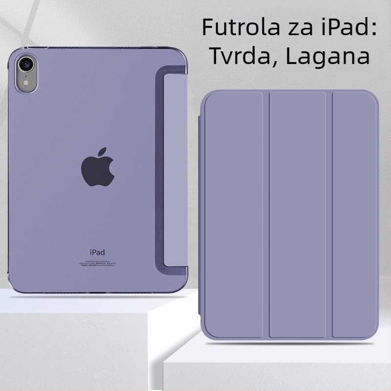 Trodjelni tvrdi kućište za tablete od 12,9 inča, Mini 7, Air 5 i 11 inča, kompatibilno s iPadom 10,2 inča.
