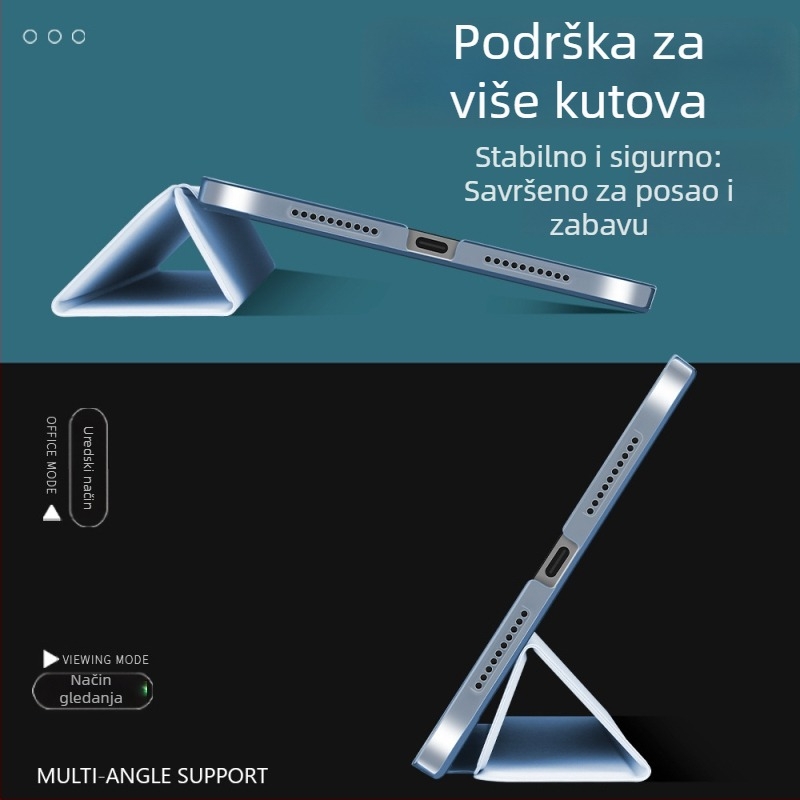 Trodjelni tvrdi kućište za tablete od 12,9 inča, Mini 7, Air 5 i 11 inča, kompatibilno s iPadom 10,2 inča.