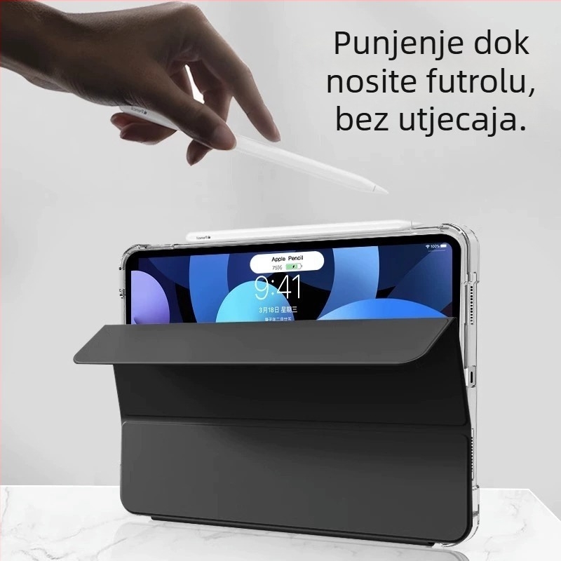 Zihao Faction prozirna akril zaštitna futrola za iPad Pro 12,9 inča i 10,2 inča, bez mjesta za olovku