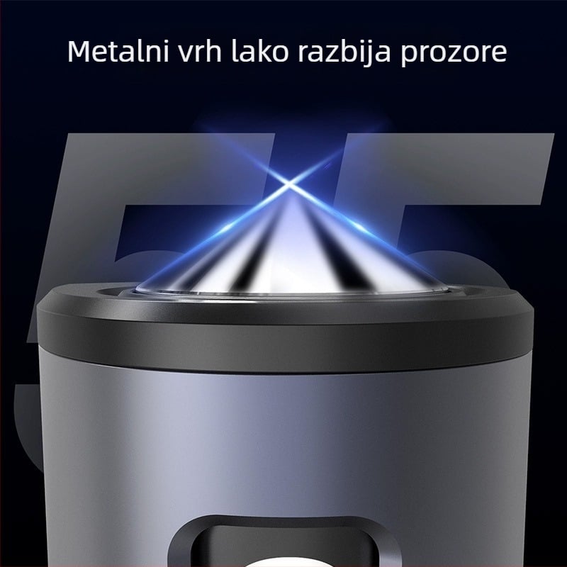 Automobilski hitni čekić za izlaz i razbijanje stakala, 3-u-1 privremena registarska pločica za parkiranje