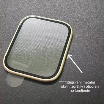 Zaštitna folija s metalnim okvirom za Apple Watch S10
