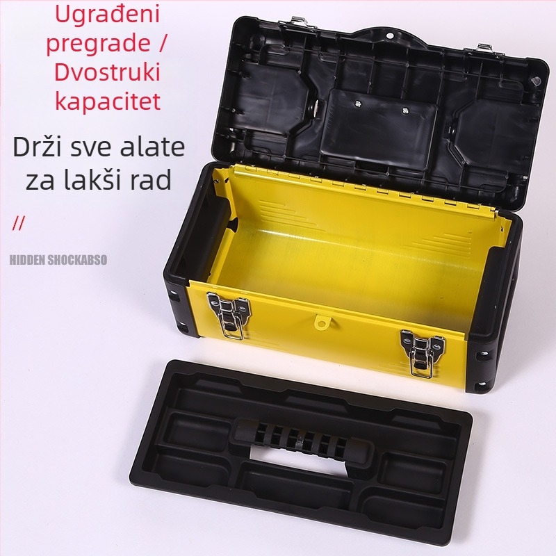 Naplo plastična kutija za alate, dvostruki sloj čvršće verzije, podrijetlo Shandong