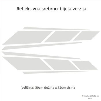 Naljepnice za motocikl za rezervoar, tijelo i prednji dio — reflektirajuće, vodootporne i UV-otporne s cvjetnim motívom