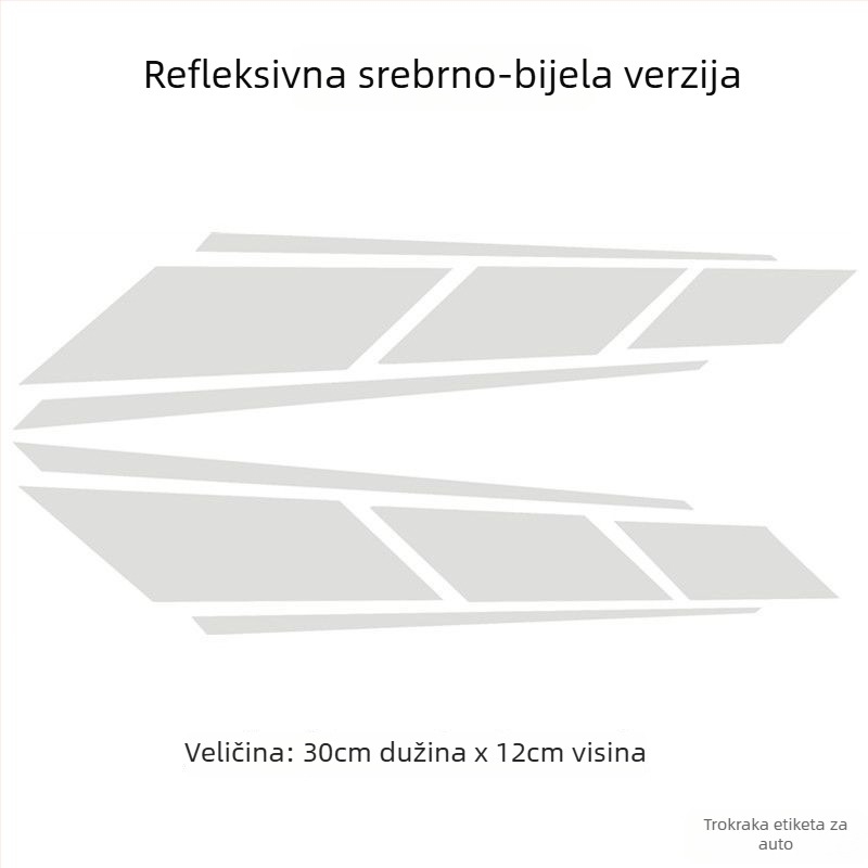 Naljepnice za motocikl za rezervoar, tijelo i prednji dio — reflektirajuće, vodootporne i UV-otporne s cvjetnim motívom