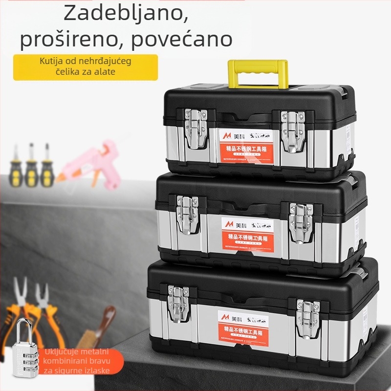 Metalna kutija za alat s modularnim dizajnom, serija nehrđajućeg čelika
