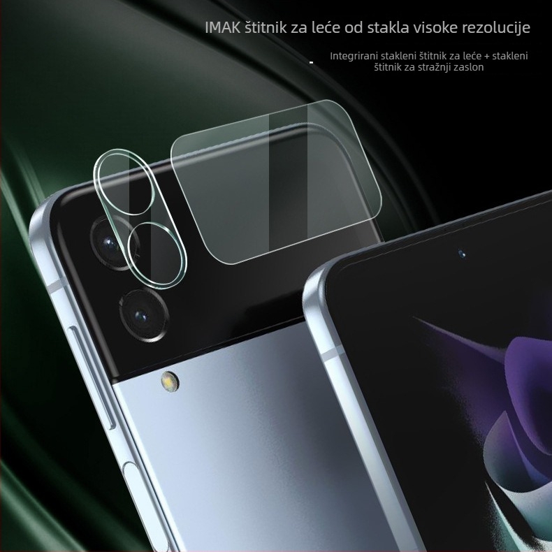 Stakleni zaštitnik leće za Samsung Galaxy Z Flip5 i stražnje kamere Z Fold4, zaštitnik malog zaslona