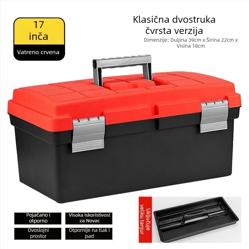 Plastična kutija za alat, ojačana, višenamjenska, za kućnu i automobilsku upotrebu (Brend: Powerful factory; Glavna namjena: Drone box; Vrsta: Plastična kutija za alat)