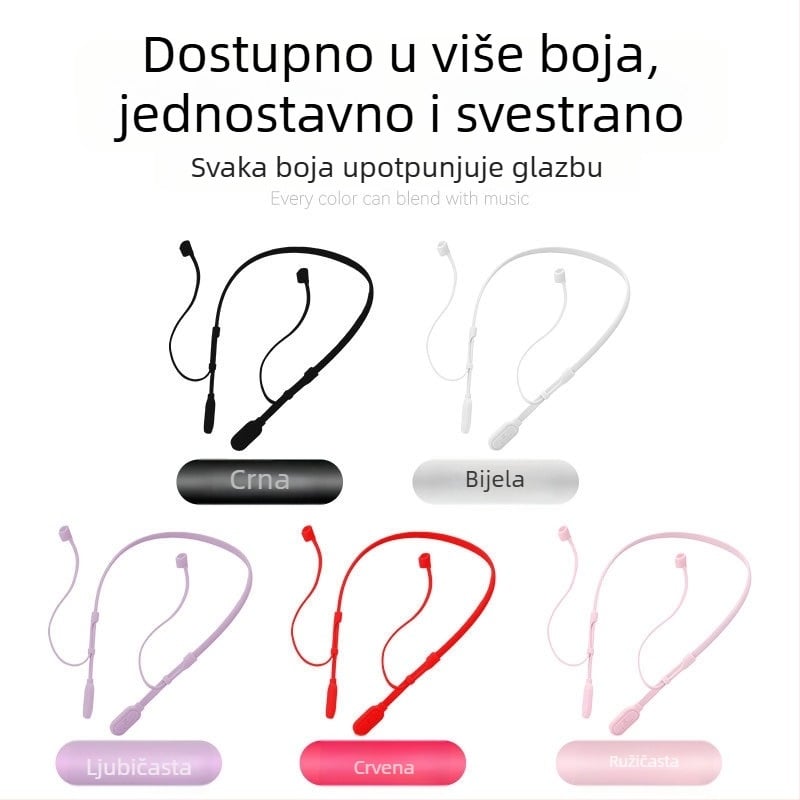 Bluetooth traka za vrat s zaštitom od gubitka za Huawei slušalice i Samsung Buds3 Pro