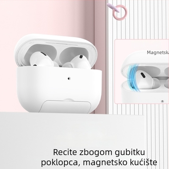 Zaštitno kućište za AirPods 4 i AirPods Pro 2, tvrdo kućište u jednoj boji