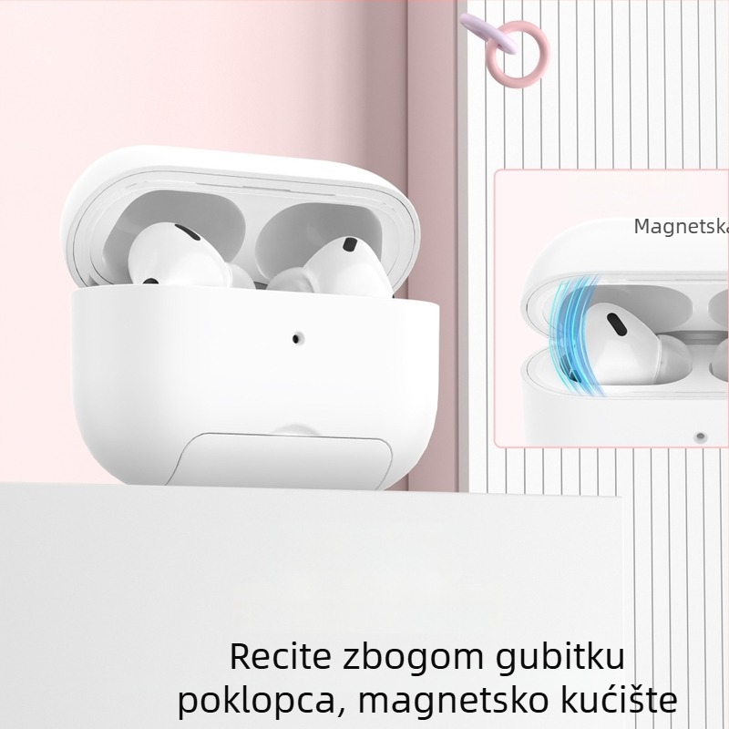 Zaštitno kućište za AirPods 4 i AirPods Pro 2, tvrdo kućište u jednoj boji