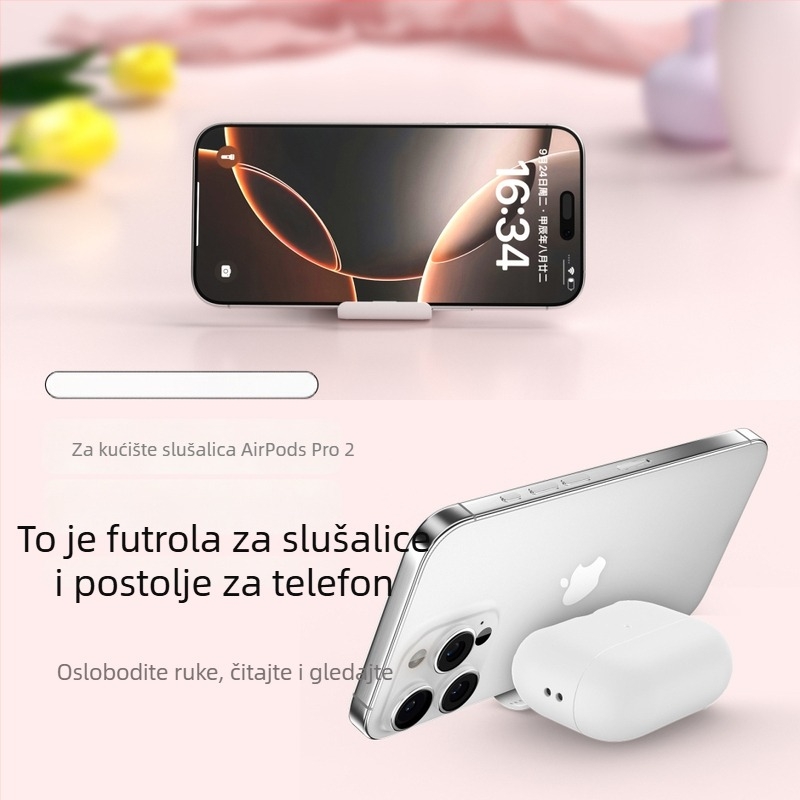 Zaštitno kućište za AirPods 4 i AirPods Pro 2, tvrdo kućište u jednoj boji