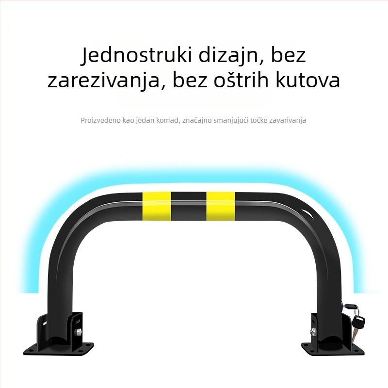 Gantry zaključavanje za parkiranje – U-oblik tijela, debeli dizajn, zaštita od sudara i tlaka, čelični cilindar (Materijal: hladno valjani čelik; Model: Gantry parking lock; Kompatibilno s: automobili, osobni automobili, terenska vozila)