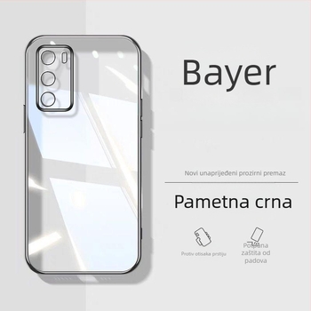 Murdinger silikonska futrola za Huawei P40 / P40 Pro, stražnji kućište, jednostavan dizajn, elektroplatirani završetak, zaštita od pada