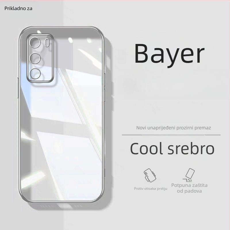 Murdinger silikonska futrola za Huawei P40 / P40 Pro, stražnji kućište, jednostavan dizajn, elektroplatirani završetak, zaštita od pada