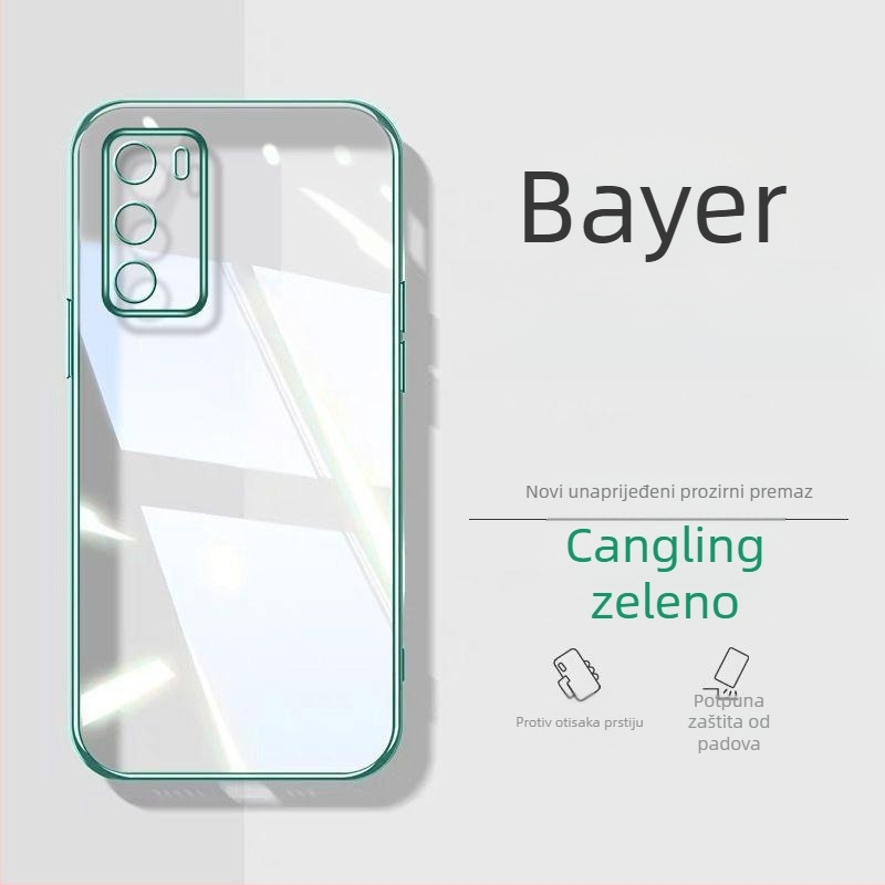 Murdinger silikonska futrola za Huawei P40 / P40 Pro, stražnji kućište, jednostavan dizajn, elektroplatirani završetak, zaštita od pada