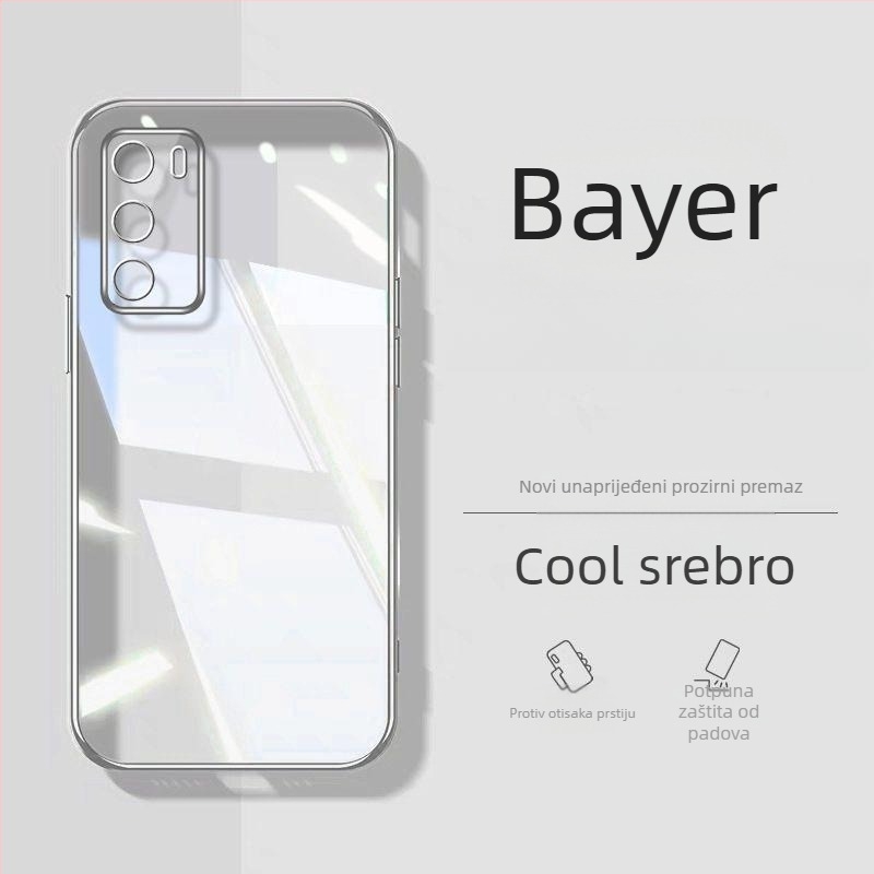 Murdinger silikonska futrola za Huawei P40 / P40 Pro, stražnji kućište, jednostavan dizajn, elektroplatirani završetak, zaštita od pada