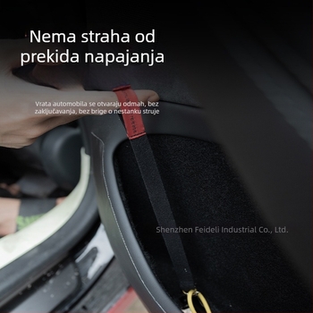 Federer Tesla Model 3/Y hitna stražnja mehanička ručica vrata s vučnim kabelom (nova verzija)