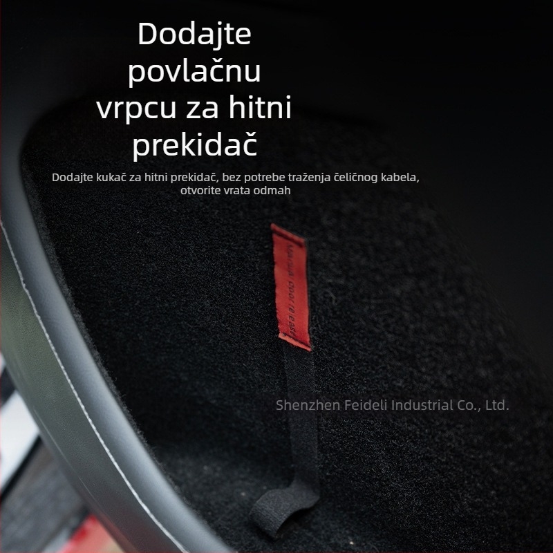 Federer Tesla Model 3/Y hitna stražnja mehanička ručica vrata s vučnim kabelom (nova verzija)