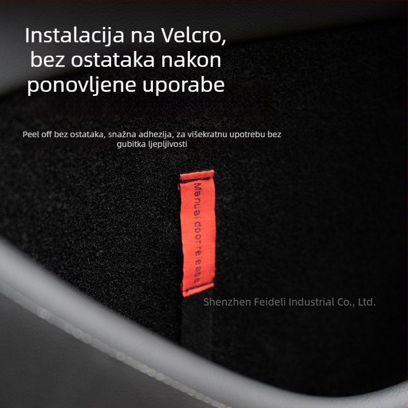 Federer Tesla Model 3/Y hitna stražnja mehanička ručica vrata s vučnim kabelom (nova verzija)