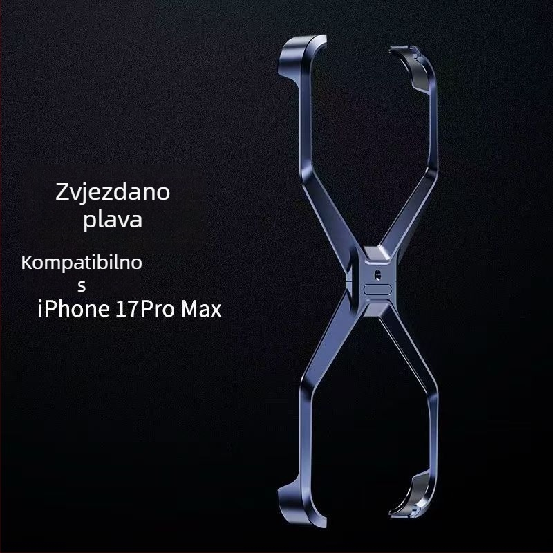Kućište za iPhone 17 Pro Max od aluminijske legure, bez okvira, šuplji dizajn za hlađenje