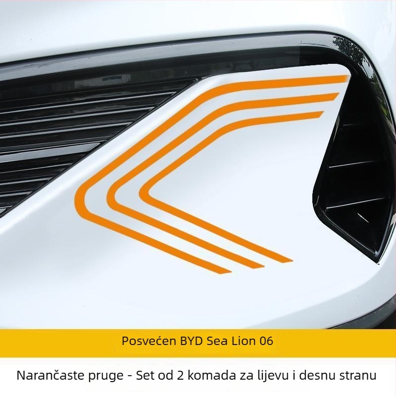 BYD Seal 06dmi dekorativna naljepnica za prednji branik s reflektirajućim filmom, magnetska instalacija