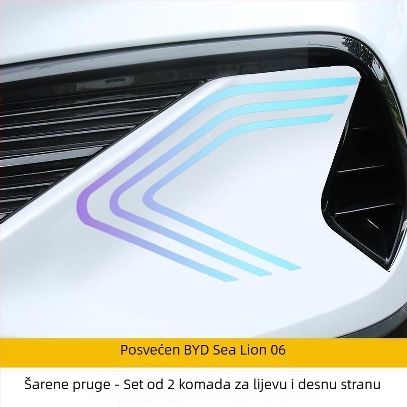 BYD Seal 06dmi dekorativna naljepnica za prednji branik s reflektirajućim filmom, magnetska instalacija