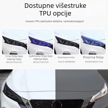 Crni film za svjetla i film za stražnja svjetla s promjenom boje uz kontrolu osvjetljenja za Teana, Patrol, Murano, GT-R i 370Z