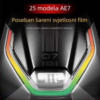 Dekorativna zaštitna naljepnica za svjetla automobila s LCD zaštitnim filmom, kompatibilna s 25 modela Ae7, samoljepljiva ugradnja