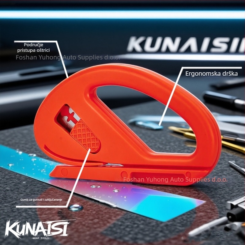 Coolness Alat za automobilsku foliju – Višenamjenski nož za rezanje filma, scraper, plastika