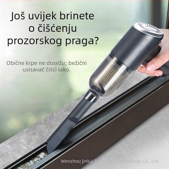 Bežični mini usisivač za automobil – ručni, USB punjenje, s četkom, 5500 Pa usis, trajanje baterije 16 minuta, pogodan za auto i kućanstvo