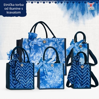 Nova torbica u etničkom stilu Yunnan, torba s tie-dye platnom, crossbody torba, ženska torba, originalni dizajn