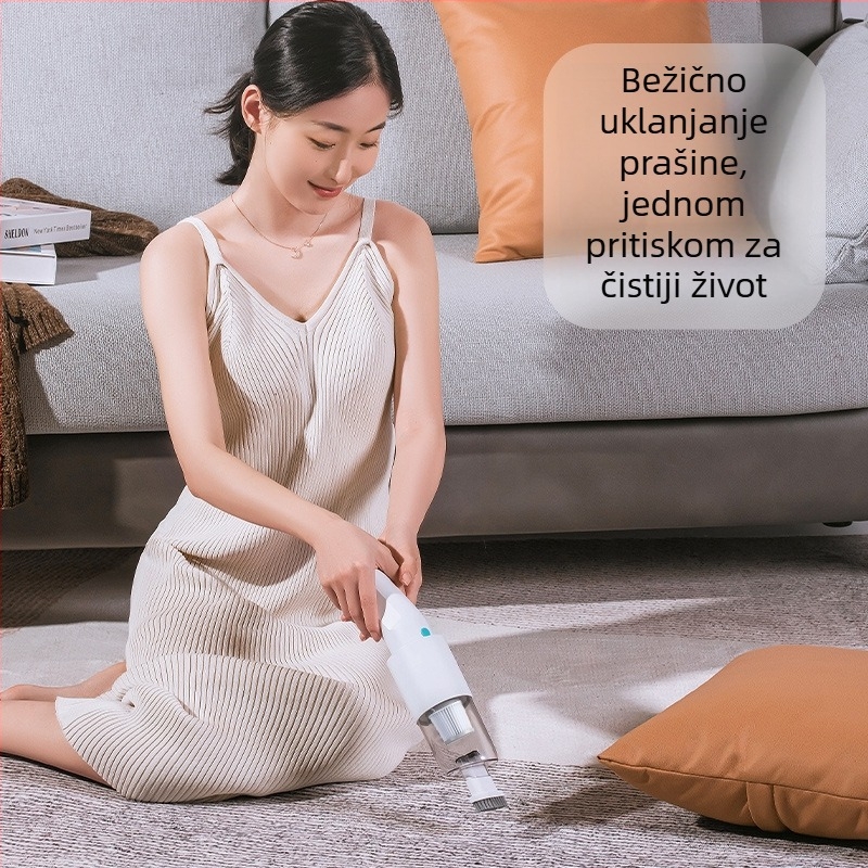 Bežični automobilni usisavač, ručni s ravnim nastavkom, 80W, ugrađena baterija 2000–2500 mAh, napon ≤36V, usis pod 10 kPa