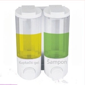 Dispenzer tekućeg sapuna za hotele — anti-curenje dizajn, ABS materijal, ručno pritiskanje, injekcijsko oblikovanje, kapacitet 400 ml, suvremen minimalistički stil