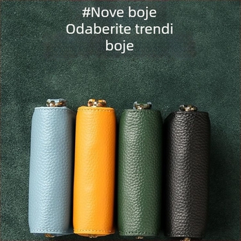 Držač kartica od PU kože, anti-krađa, anti-rezanje, 1 presavijeni novčanik, unisex, gradski stil
