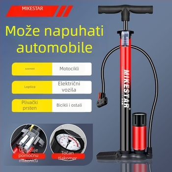 Visokotlačna ručna pumpa za bicikle, motocikle i električna vozila — brzo napuhavanje, univerzalna, za kućnu upotrebu