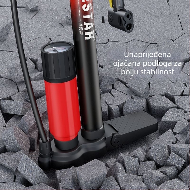 Visokotlačna ručna pumpa za bicikle, motocikle i električna vozila — brzo napuhavanje, univerzalna, za kućnu upotrebu