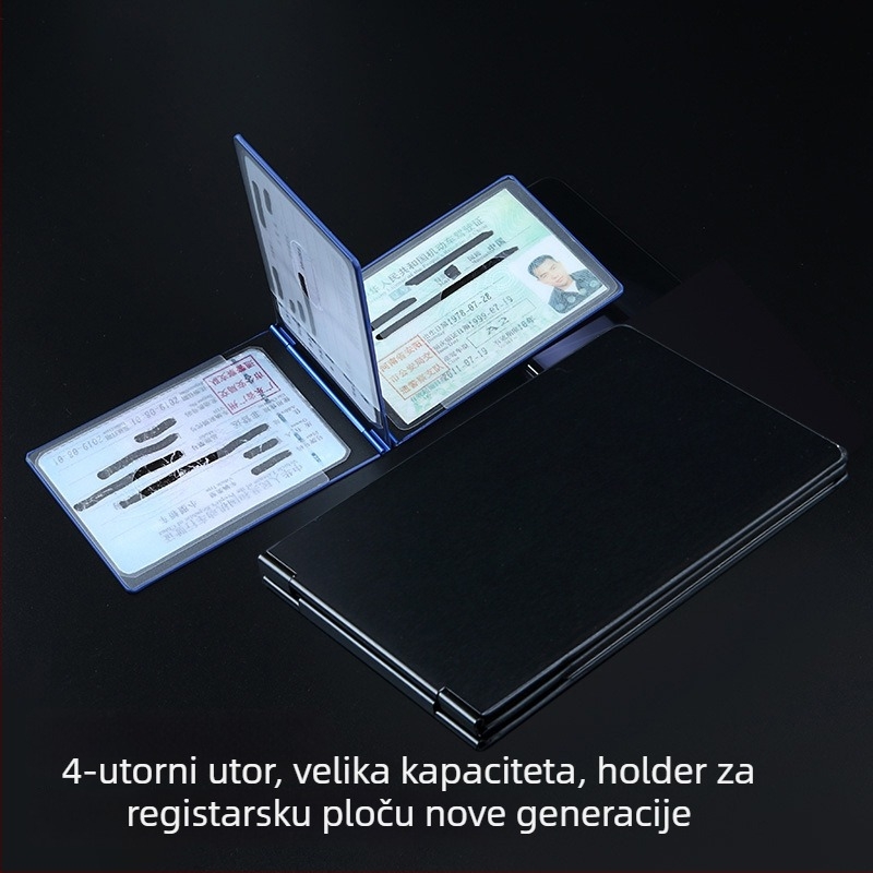 Etui za karticu vozačke dozvole – ABS materijal, PVC podstava, uzorak slova, unisex dizajn, marka Guide Grass