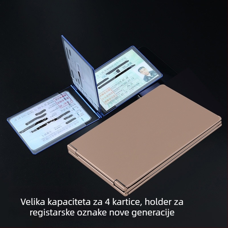 Etui za karticu vozačke dozvole – ABS materijal, PVC podstava, uzorak slova, unisex dizajn, marka Guide Grass