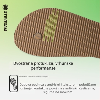 Stevesam ženske sandale za plažu, PVC gornji dio, gumena podloga, protuklizne, bez zatvarača