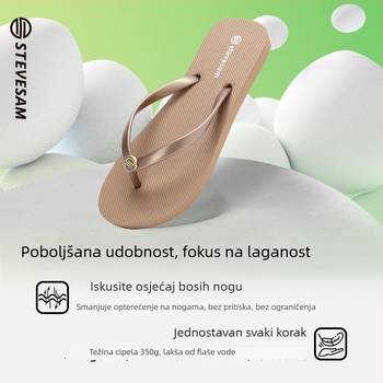 Stevesam ženske sandale za plažu, PVC gornji dio, gumena podloga, protuklizne, bez zatvarača